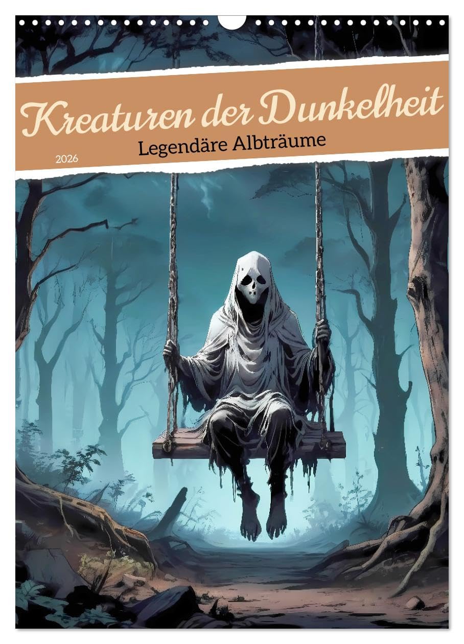 Creatures of Darkness - Legendary Nightmares UK-Version (Wall Calendar 2026 DIN A3 Portrait), CALVENDO 12 Month Wall Calendar โ image 1