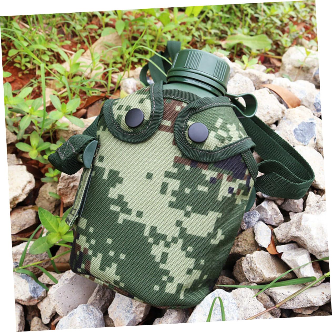 Amazon.co.jp: YARDWE ポータブルアルミ製水筒 ミリタリー迷彩