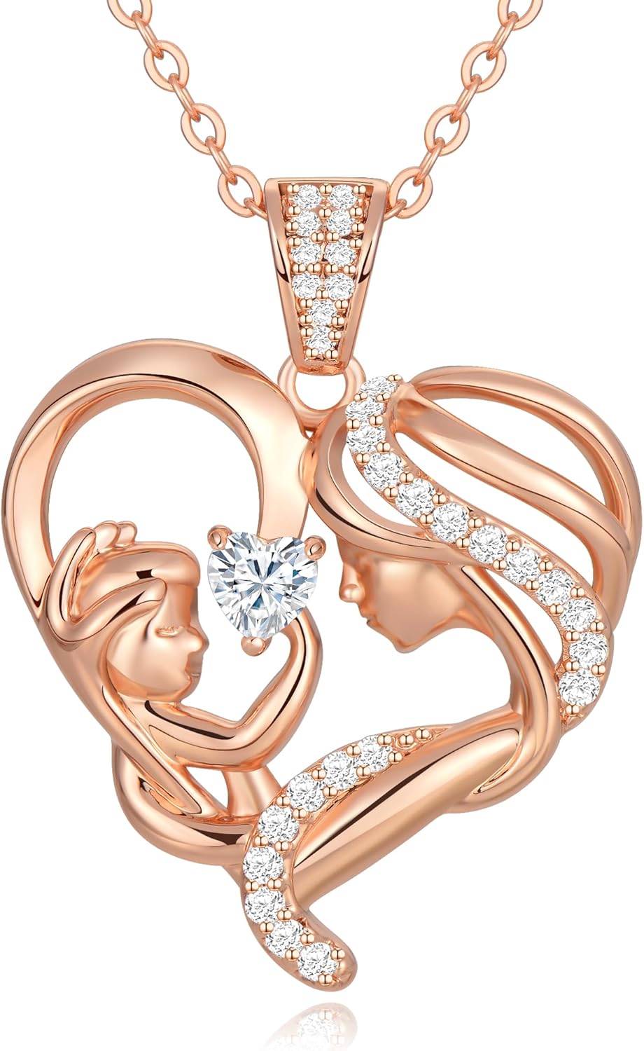 Mothers Day Gifts for Mom Wife Her Grandma, S925 Sterling Silver Birthstone Necklac...