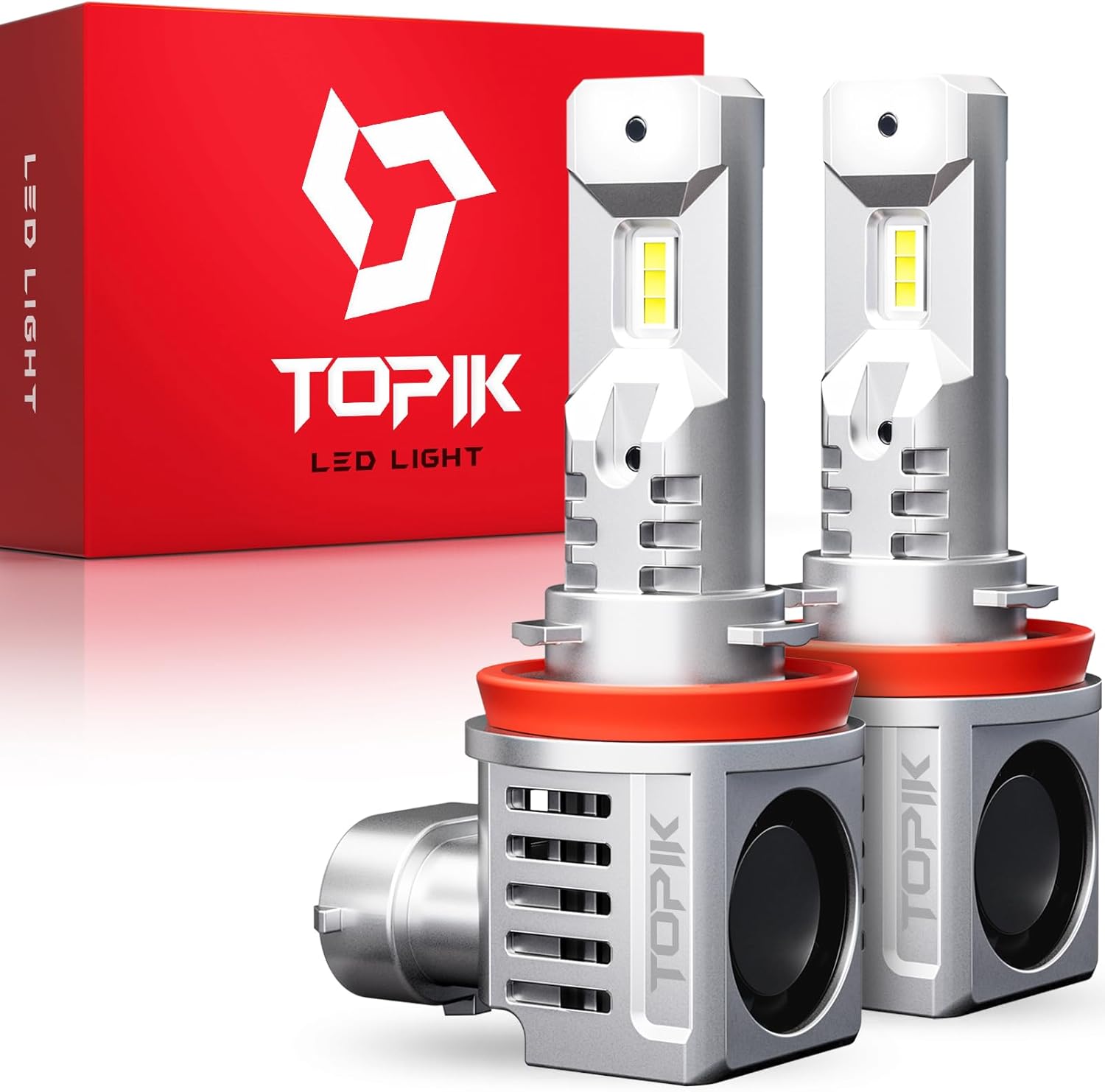 TOPIK T26 HB3/9005 LED Bulb,36000LM 900% Ultra-Brightness than Halogen,Plug N Play,Off-Road Waterproof,Anti-Flicker, Pack of 2