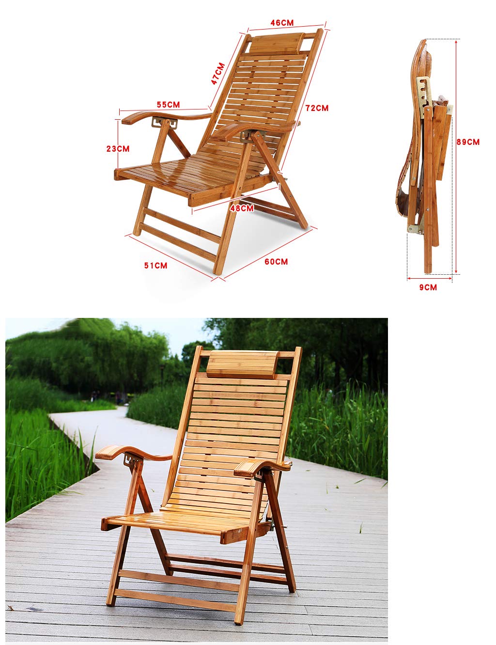 Chaise Zéro Gravité Pliable – Inclinable De 90° à 170°, Support Téléphone Et Tasse, 200 Kg De Charge, Parfaite Pour Jardin, Terrasse Ou Plage ! - 3