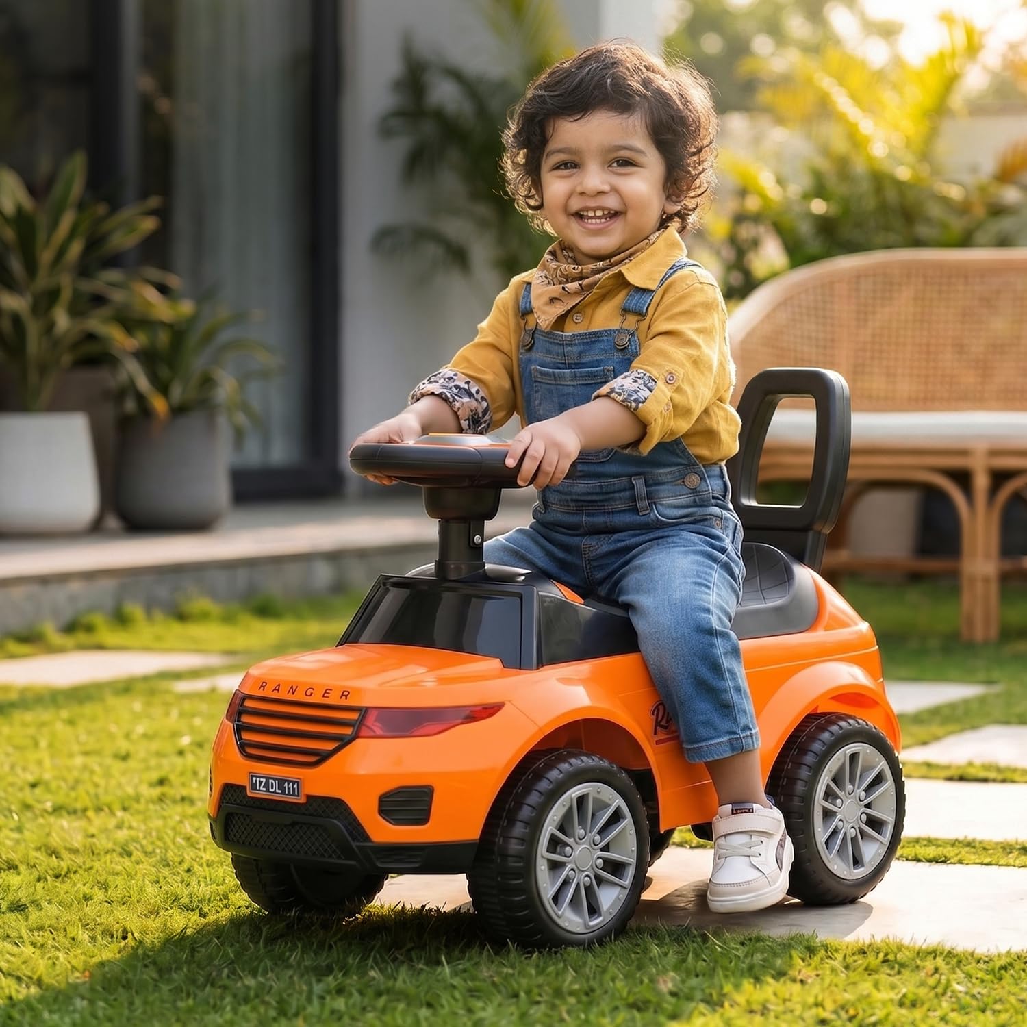 Toyzone Ranger Ride on - Orange | Push Ride-on | Push Car with Storage | Ride-On Car with Backrest | Ride On for Toddlers | for Kids 3+ Years-image-17