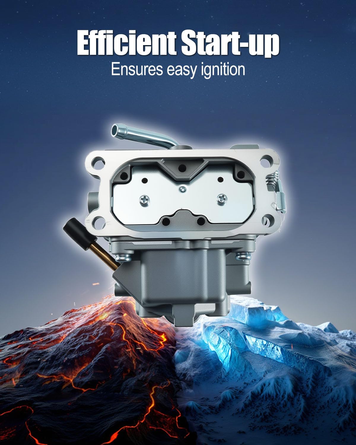 Carburetor Fit for B&S 845587 386777 Series Engines, Carb Tune Up Kit with Filter Fuel Pump Spark Plugs