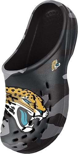 Miniatura 339 de FOCO - Sandalias de agua de jardín con logotipo de equipo de la NFL, para hombre Camuflaje tonal,logotipo grande de bloque