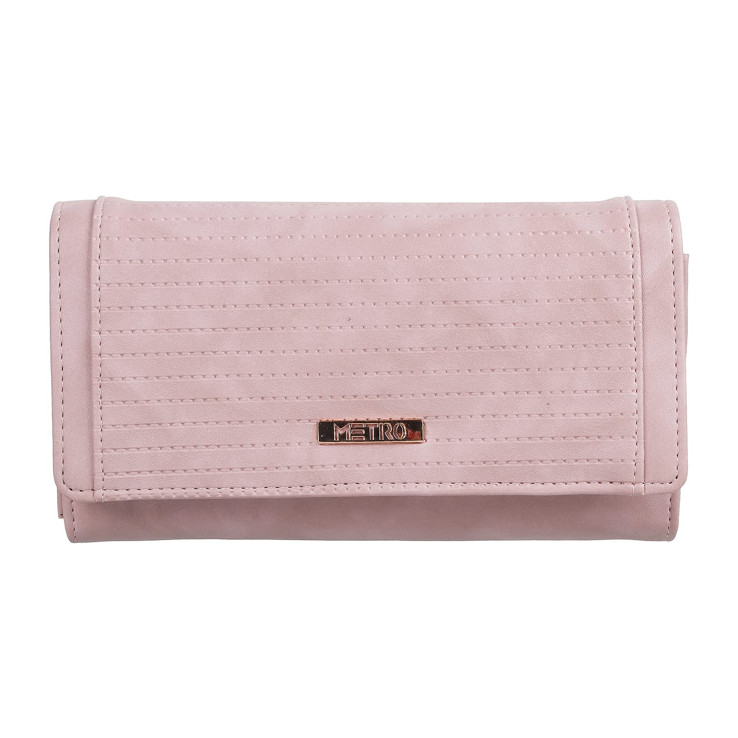 Metro Women Peach Bifold Clutch (95-7656) (B0B34NSJV3) Amazon Price History, Amazon Price Tracker
