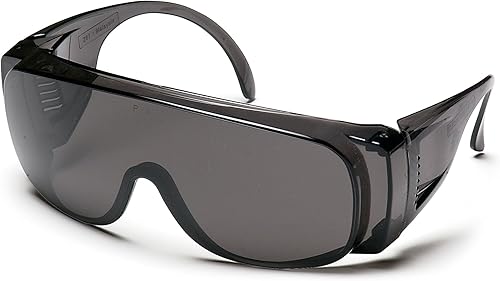 Miniatura 5 de Pyramex Solo Jumbo - Gafas de seguridad con lente transparente, marco transparente