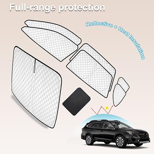 Miniatura 175 de KMF - Parasol de repuesto para parabrisas, cubierta para ventana lateral y trasera, cubierta protectora para visor, para campamento, bebé, bloqueo