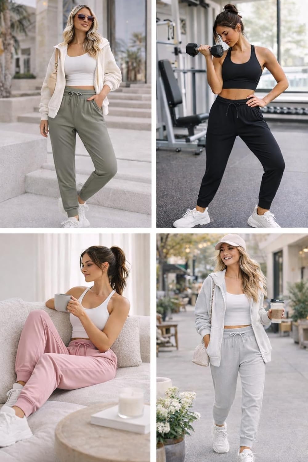 Spyder Womens Joggers - High Waisted Yoga Pants with Pockets and Drawstring - Athletic Workout & Lounge Sweatpants for Women