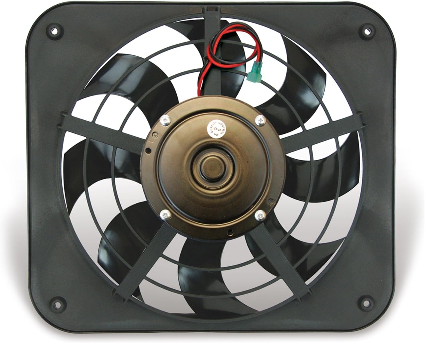 133 Lo-Profile S-Blade Electric Pusher Fan , Black