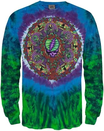 Liquid Blue Mens Grateful Dead Celtic Mandala Long Sleeve T-Shirt