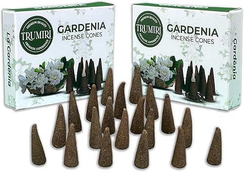Miniatura 1 de Gardenia - Conos de incienso  Total de 20 conos de incienso  Paquete doble de 10 conos de insencia  Conos de incienso perfumados  aromas de incienso