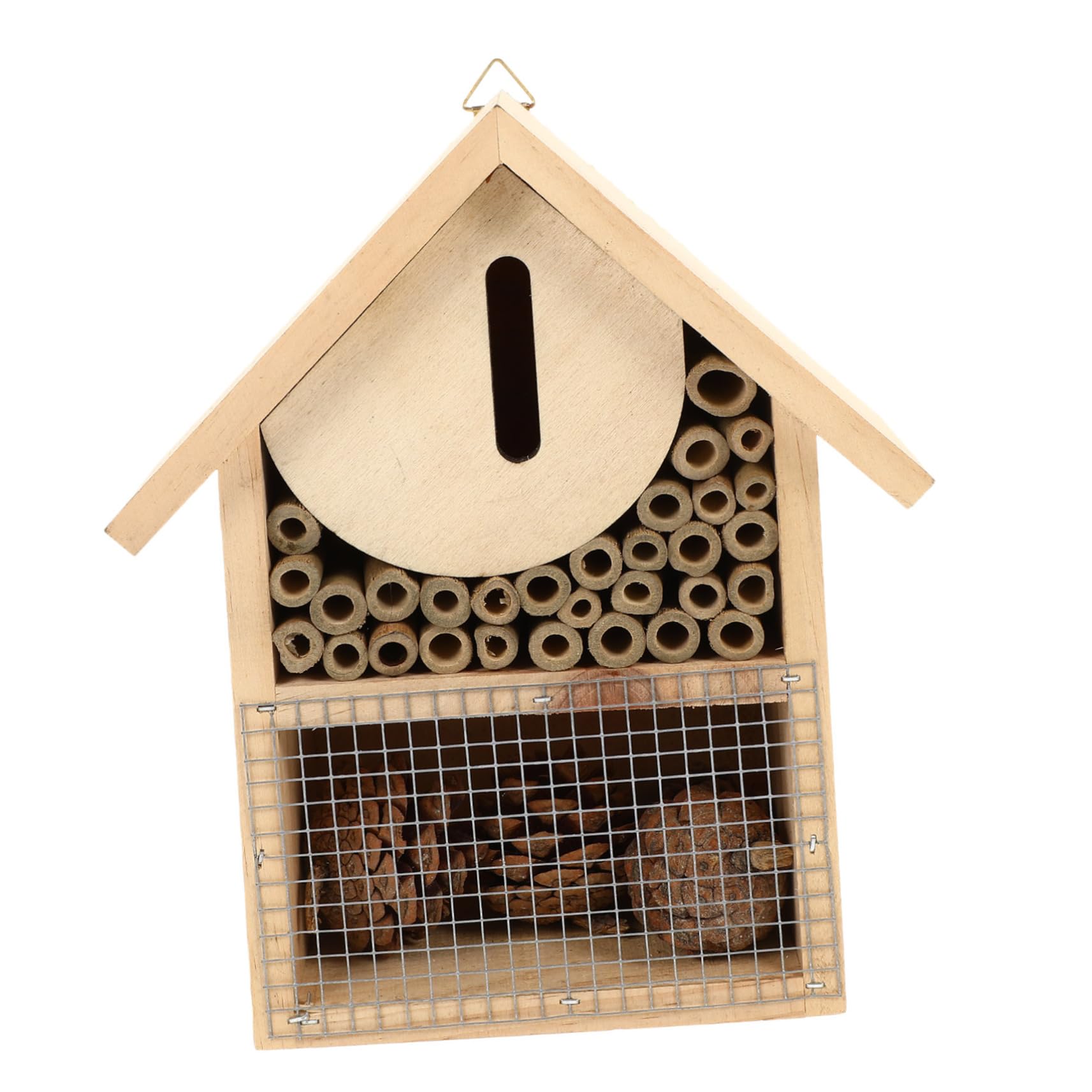 PRETYZOOM Casa per Api Sospesa Nido per Insetti da Giardino Design Decorativo per Api e Accogliente per Habitat All Aperto