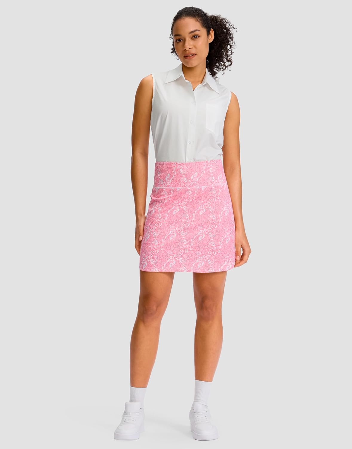 G Gradual 16"/18" Skorts for Woman Golf Skirt with 2 Pockets Stretchy High Waisted Built-in Shorts for Tennis Summer Casual