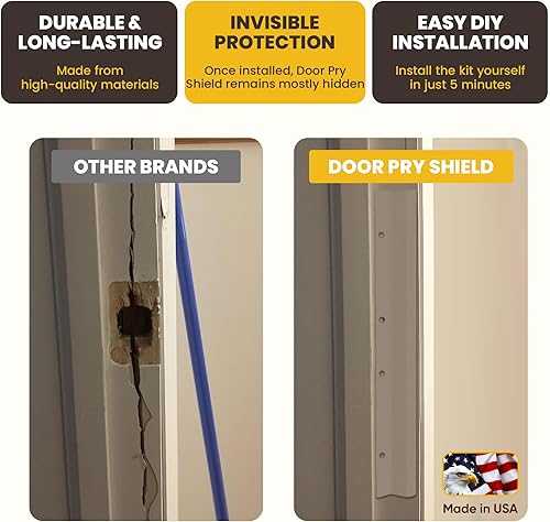 Miniatura 5 de Armadura de puerta de 12" Pry Shield Accesorio para puerta, níquel satinado