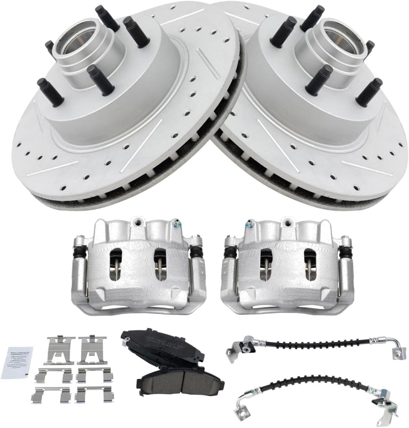 TRQ Front Brake Pad & Rotor Kit for Ford Explorer/Mountaineer
