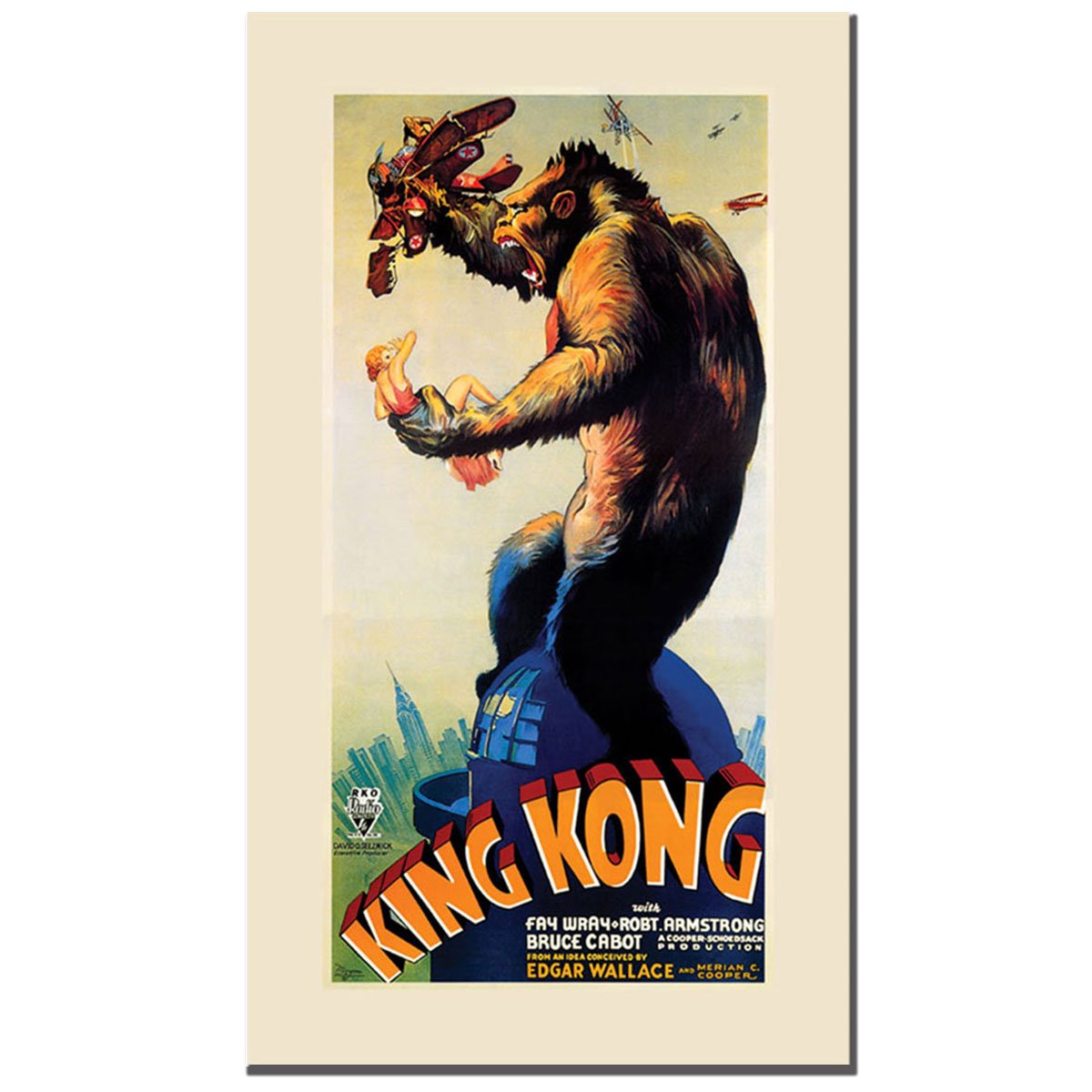 King Kong, 16x32-Inch Canvas Wall Art