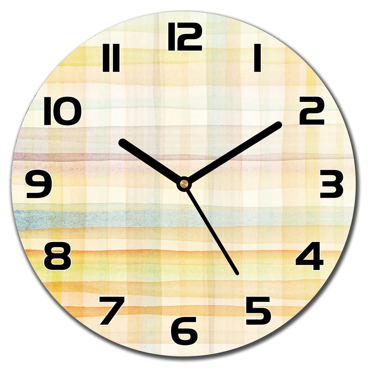 Horloge en verre silencieuse Coloray pour eviter les bruits dans un salon moderne