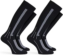 Basic Treasure 2 Paar Kompressionsstrümpfe Damen und Herren, Sport Kompressionssocken Flug, Sport und Reisen
