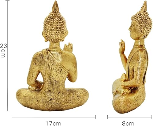 Miniatura 2 de Estatua de Buda de resina de estilo asiático del sudeste buda tailandés decorativo BS119