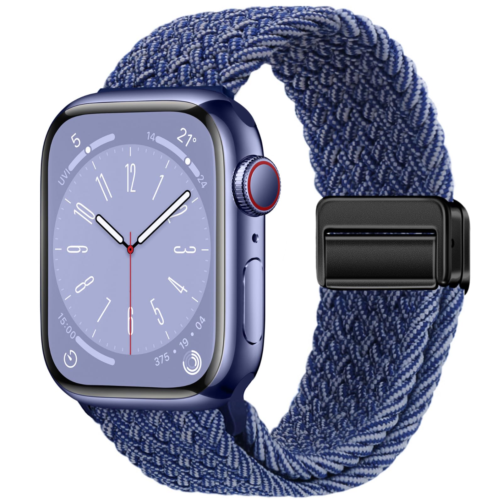 Magnetic Braided Sport Loop Compatible with Apple Watch Bands for Women Men