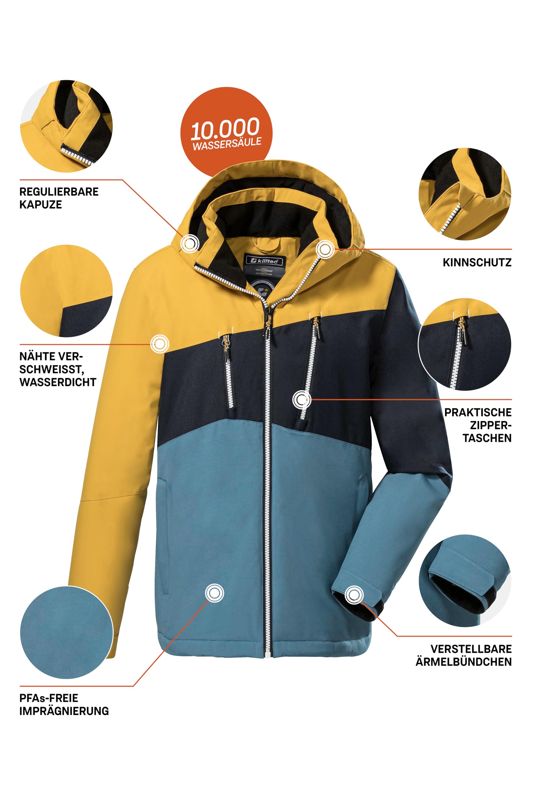 Killtec Jungen Kow 204 Bys Jckt Outdoorjacke/Funktionsjacke mit Kapuze