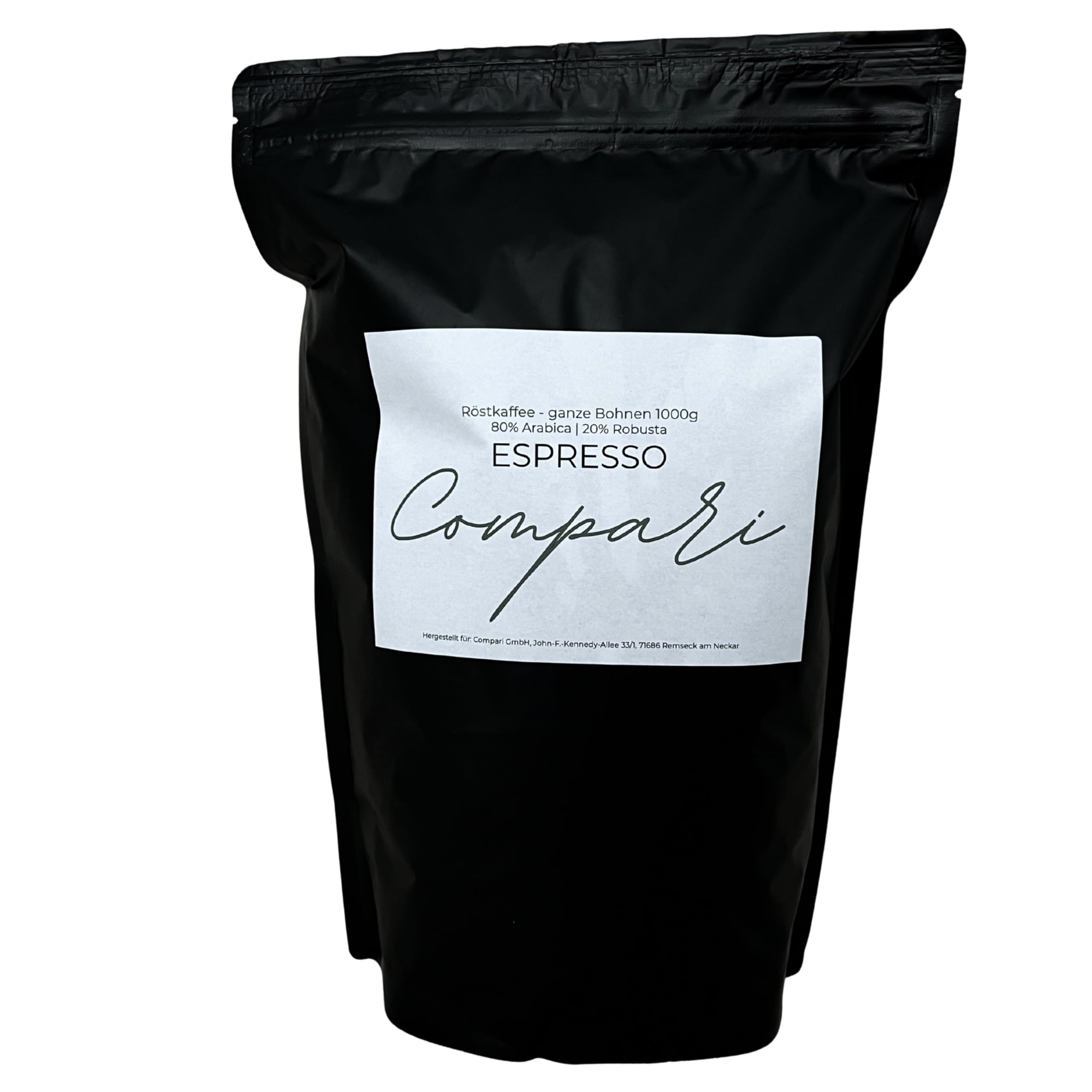 Compari extreme Crema Kaffeebohnen 1kg Espresso – 80% Arabica, 20% Robusta – Ganze Bohnen für Vollautomat & Siebträger