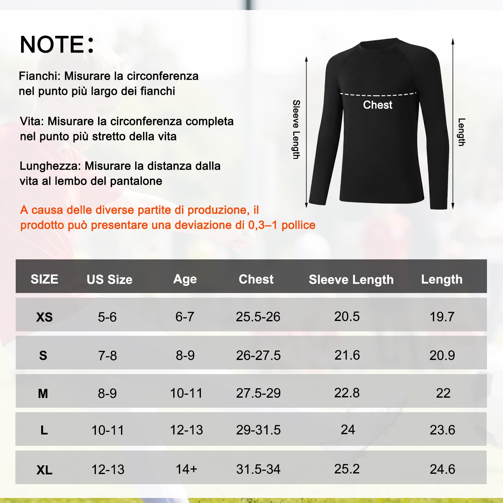 Maglia Maniche Lunghe Compression per Bambini Traspirante Asciugatura Rapida Maglietta Intima Sportiva Base Layer Ragazzo Leggero Elasticità Top Funzionale da Corsa per Palestra Basket Calcio