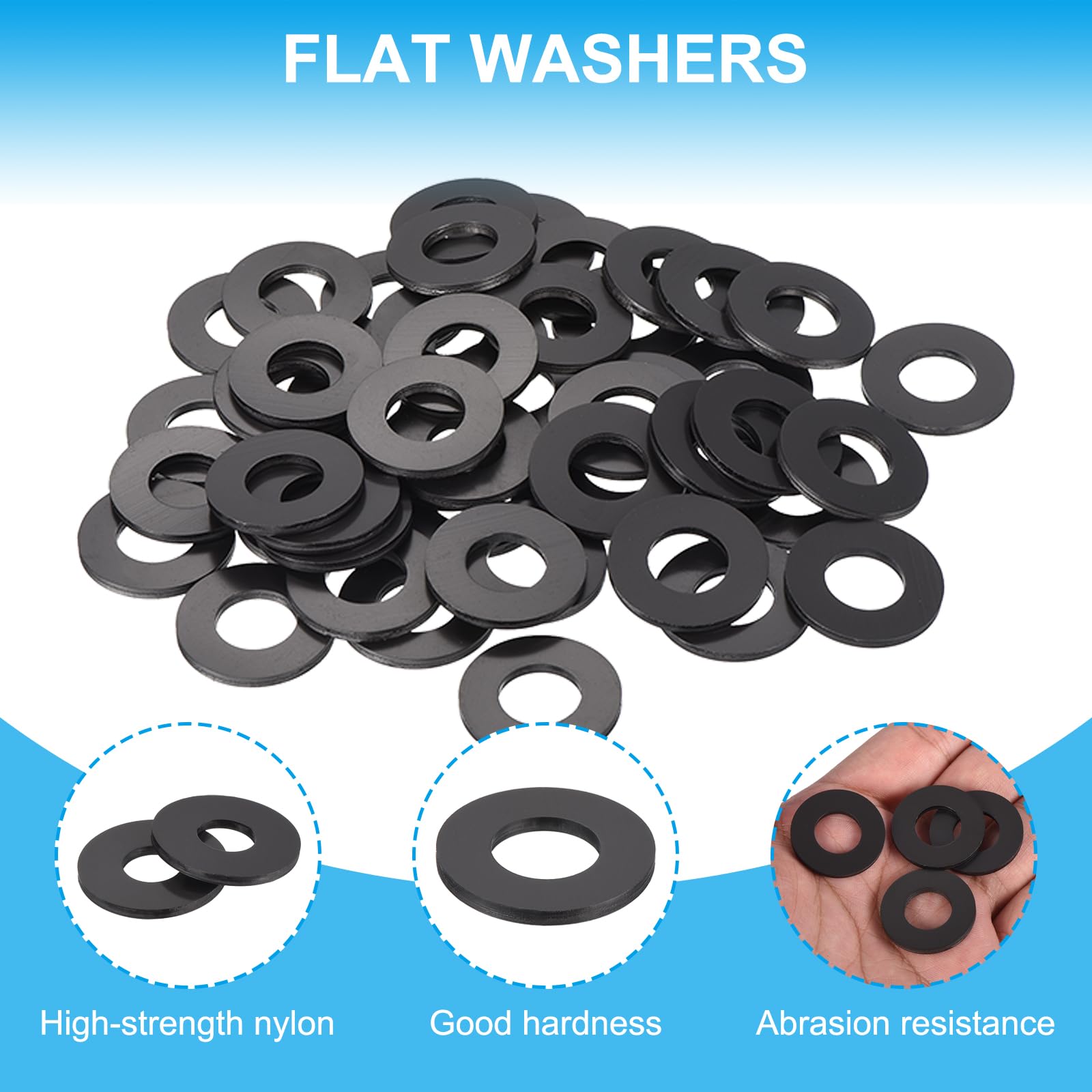 PATIKIL Nylon Flat Washers - Image 3