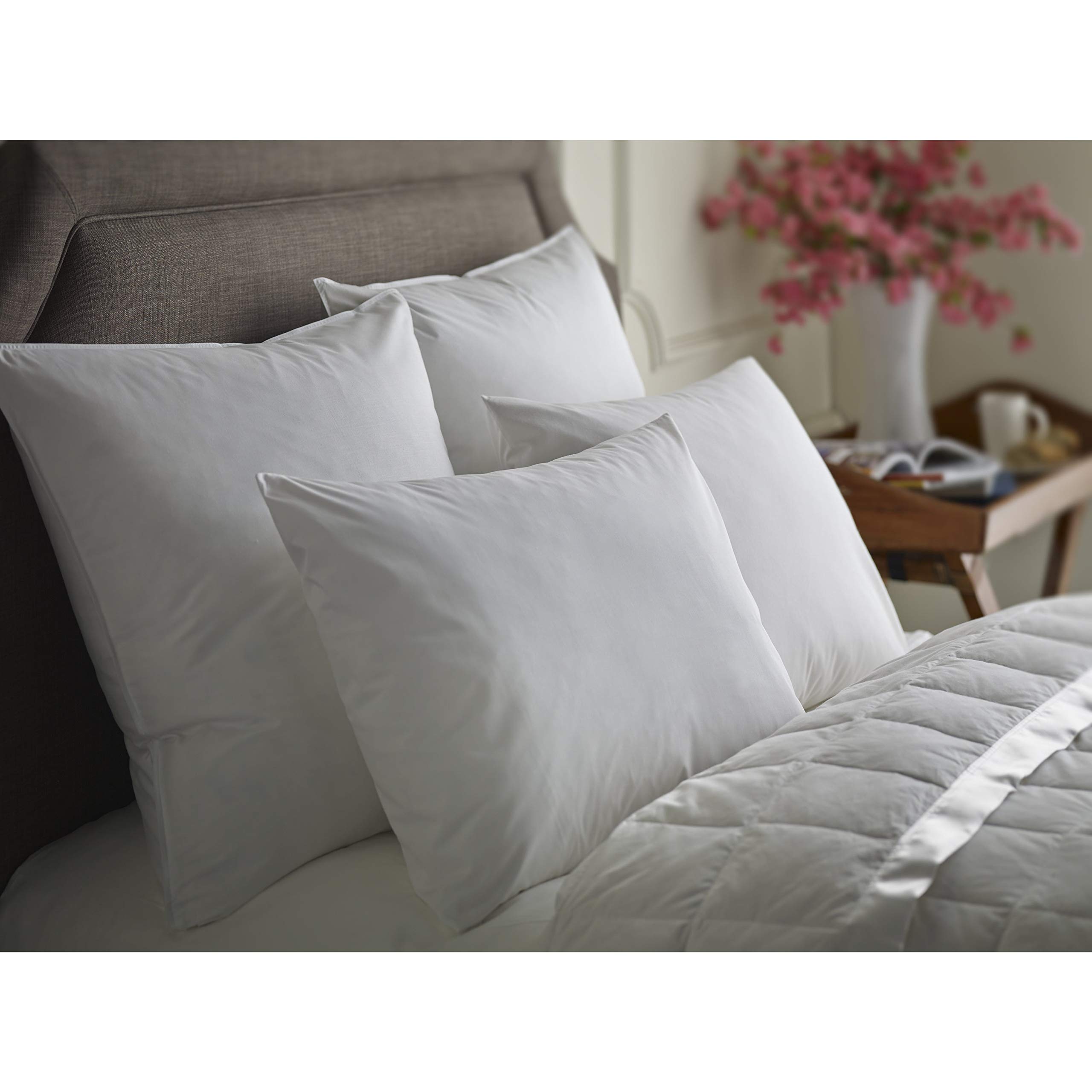 Sunflower Hometex USA Sunflower FDS-36K 20" x 36" Feather and Down Sleep Pillow, Set of 2, King, White