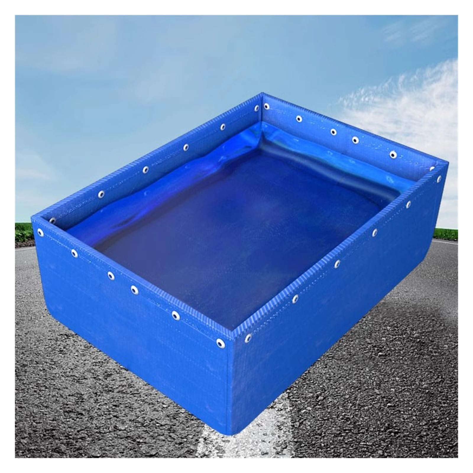 Bassin d'élevage écrevisses bâche imperméable 1x3x1m eau salée