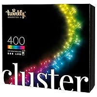Twinkly Cluster 400 LED RGB, Striscia Densa di Luci LED Esterno e Interno