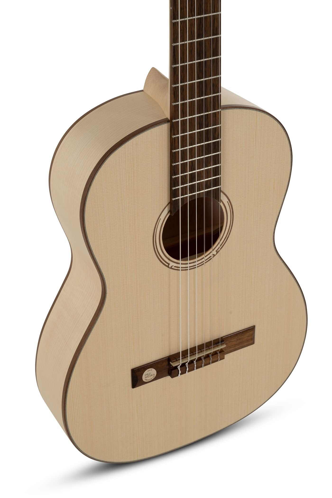 GEWA guitare de concert, guitare classique Pro Natura Silver - taille 4/4 - table en épicéa massif - fond/éclisses érable - couleur naturelle - satiné - cordes Hannabach - fabriquée en Europe