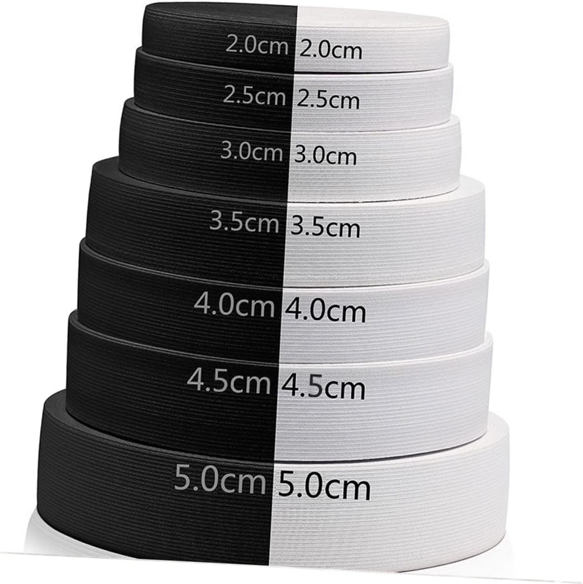 Large Elastic Bands 1 Roll of 42 Meters White Thread Elastic Band for Sewing for Clothing Accessories