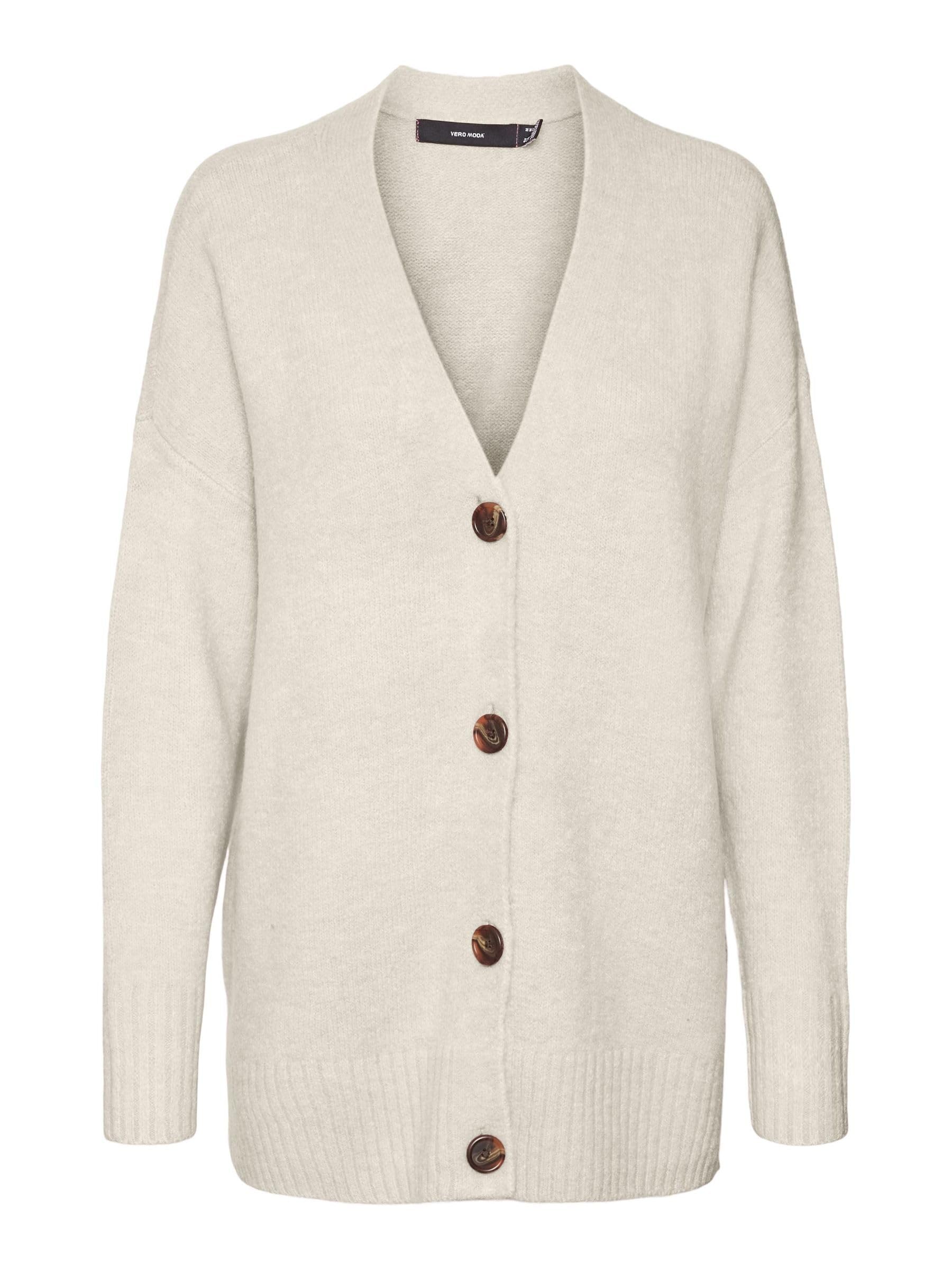 VERO Moda Female Cardigan VMLEFILE Cardigan, Birch/Detail: with Melange, XS