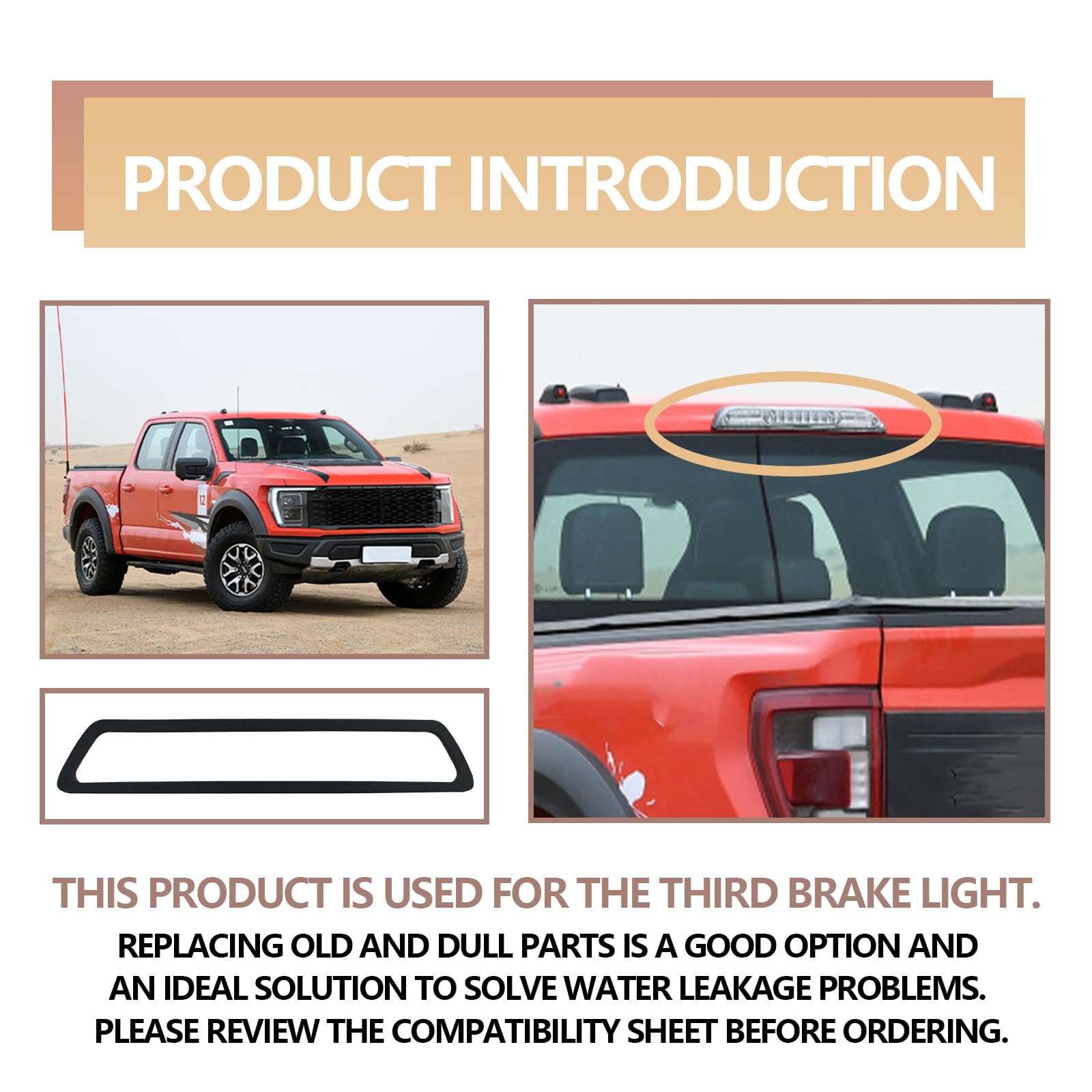 Guarnizione Per Terzo Stop (terza Luce) Per Dodge Ram 1500 2500 3500 (2009-2018)