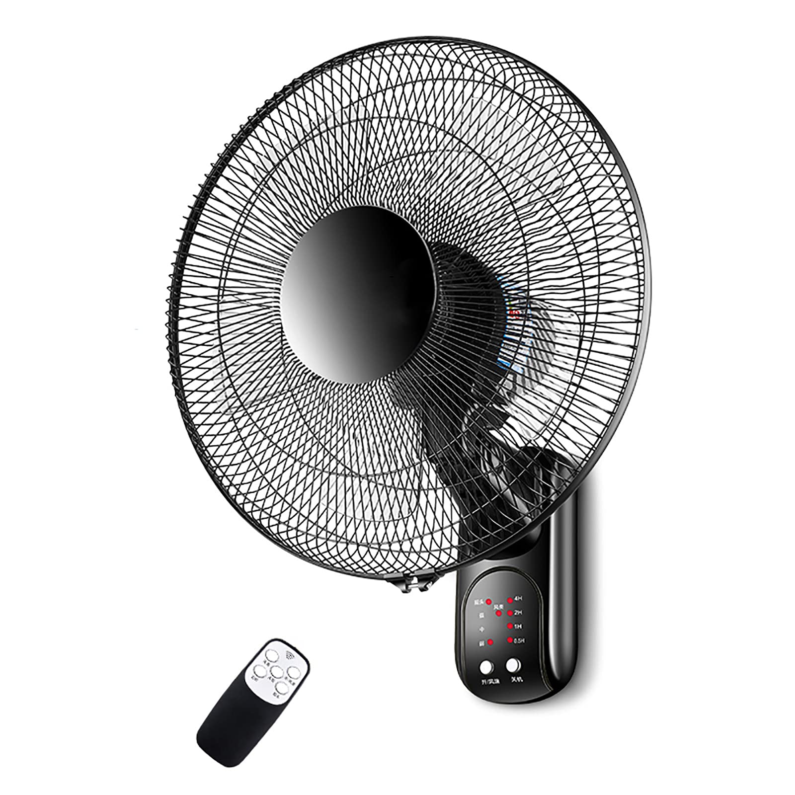 KANBUN Ventilatore a Parete, Ventilatore da Parete per Uso Domestico Ventilatore Industriale con Testa Scuotente Telecomando Intelligente Tempistiche per Appuntamenti Terza Marcia Velocità del Vento,