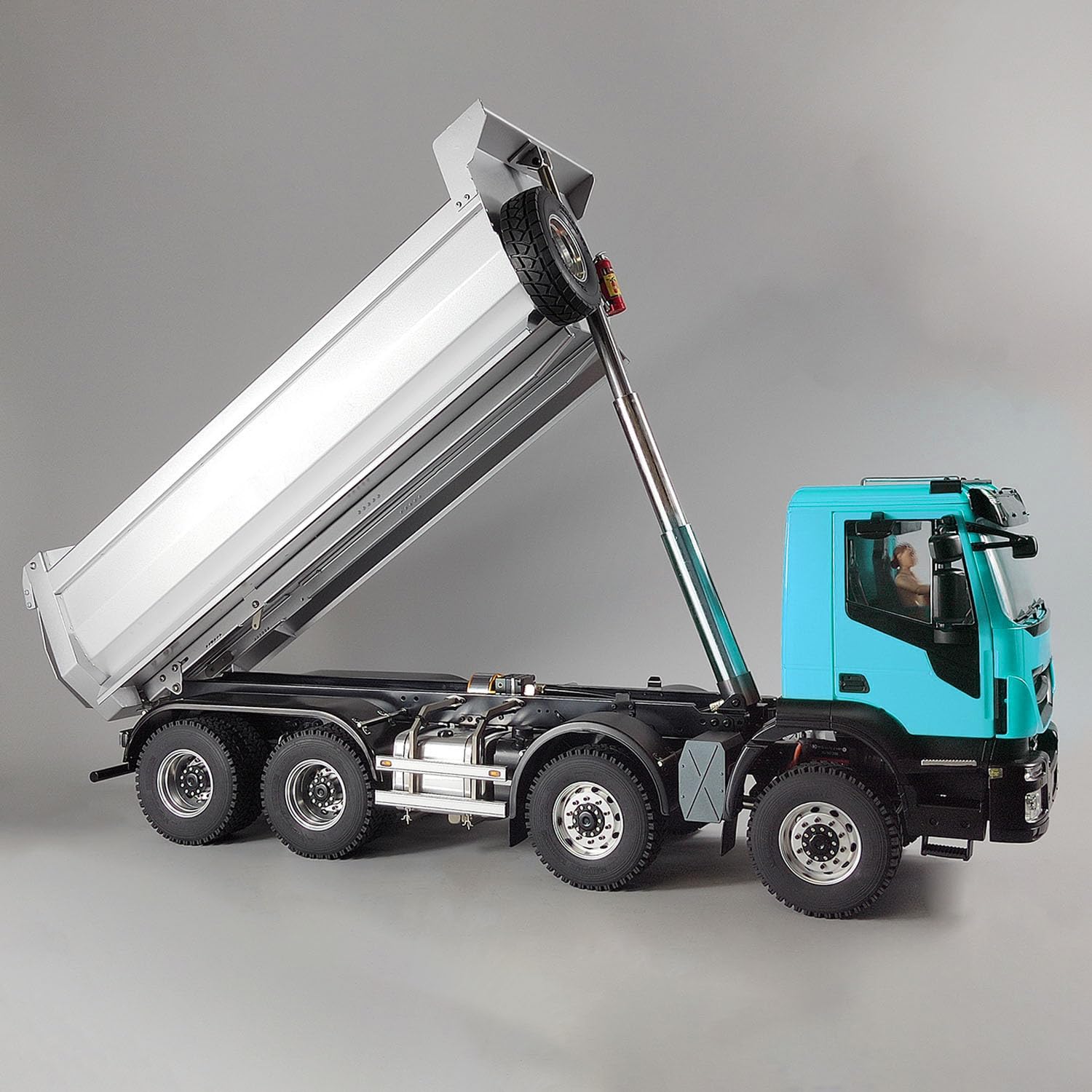 Amazon.com: wheelfun 1/14 Metal Hydraulic RC Dump Truck 8X8