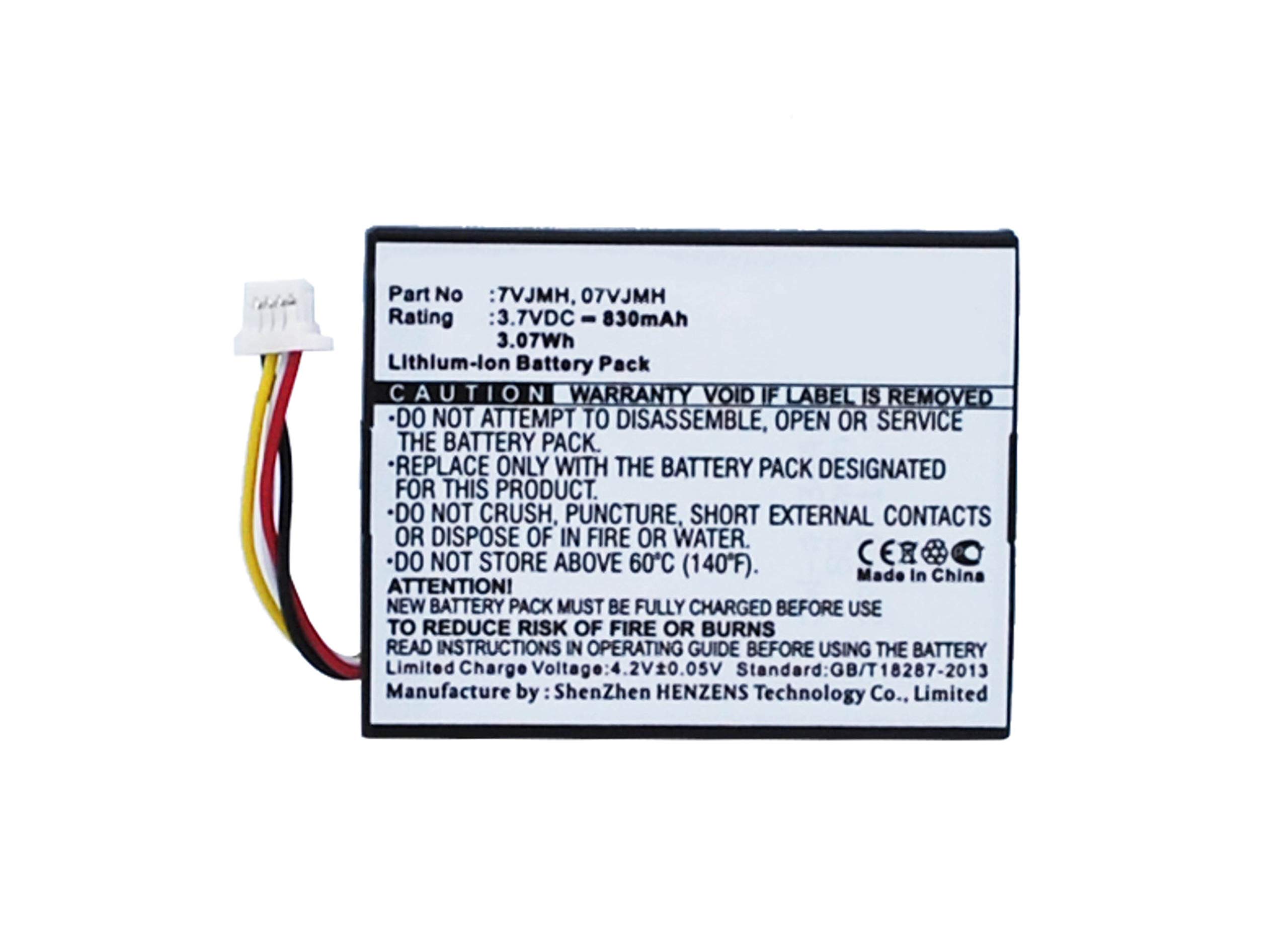 Synergy Digital RAID Controller Battery, Compatible with Dell 07VJMH RAID Controller, (Li-Ion, 3.7V, 830 mAh) Ultra High Capacity, Replacement for Dell 070K80 Battery