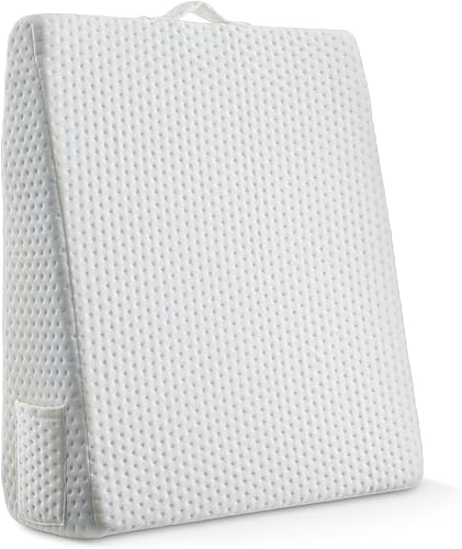 Miniatura 2 de Made Medical Almohada de cuña de cama, posicionador de cuerpo de elevación de piernas de 8 pulgadas con espuma viscoelástica para piernas, rodilla,