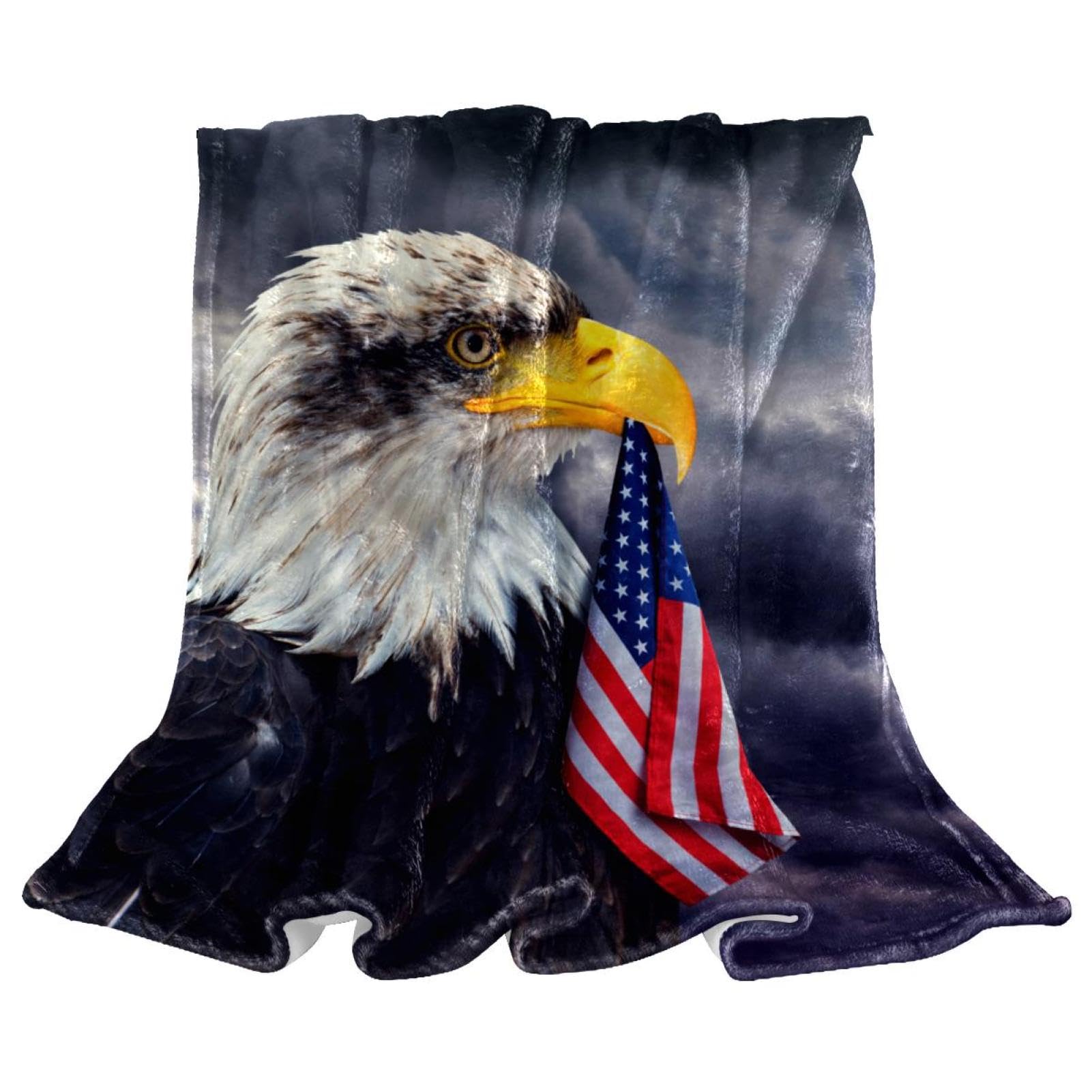 Couverture polaire USA idéale pour vos soirées cocooning devant la télé