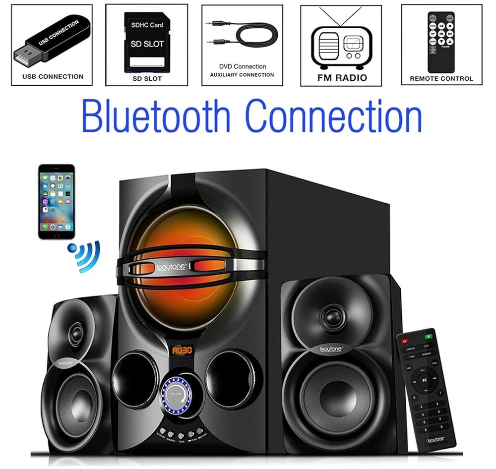 Amazon.com: Boytone BT-324F, 2.1 Bluetooth Powerful Home