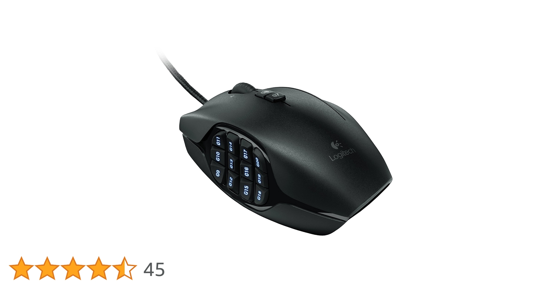 Logicool ゲーミングマウス　G600 Logicool G600 MMO Gaming Mouse RGB Backlit 20 Programmable
