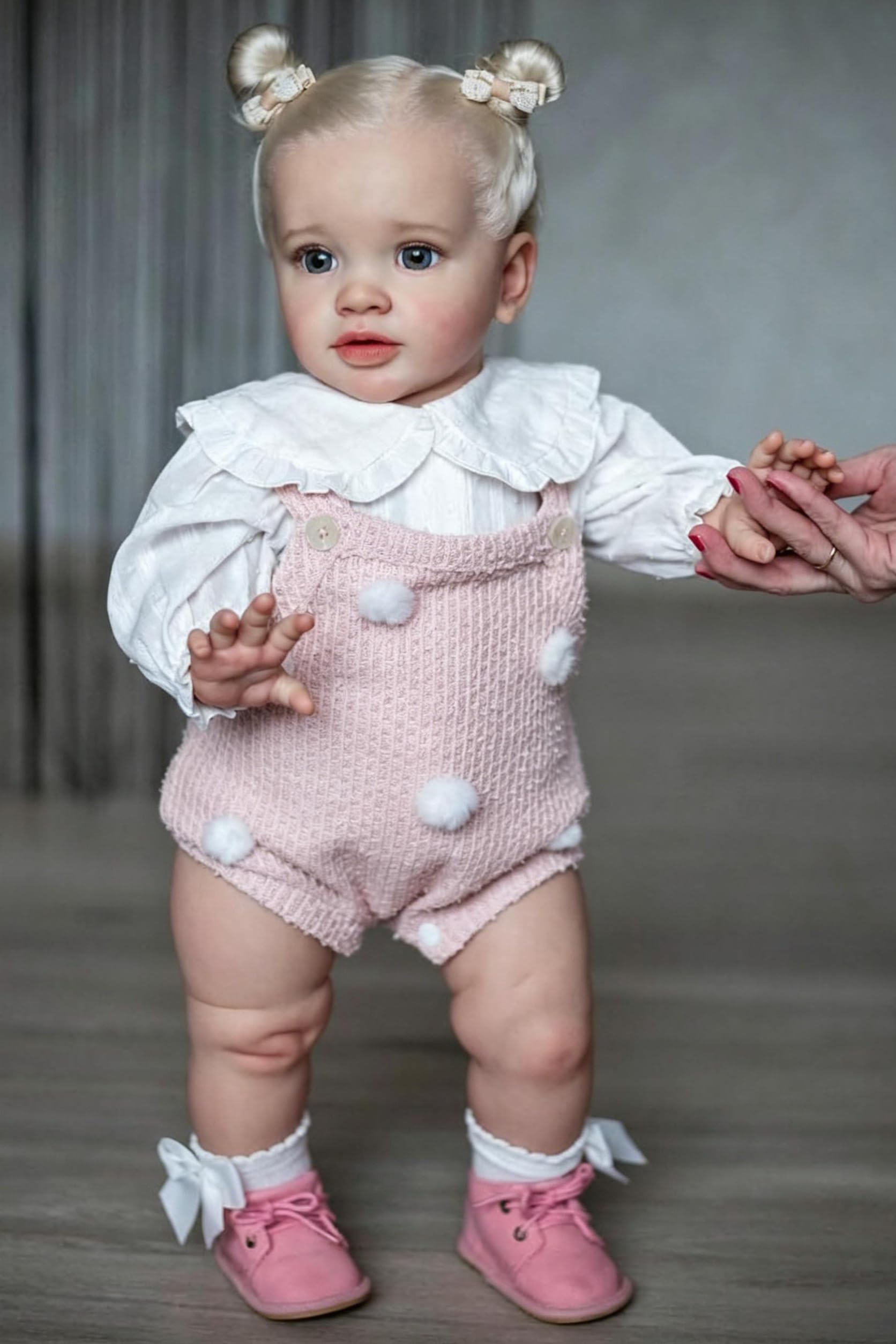 RXDOLL 51 cm Reborn maluch, lalka, dziewczyna, Pippa, duży rozmiar, realistyczne, Reborn Baby Dolls z miękkim materiałowym korpusem, realistyczne lalki dla niemowląt, ręcznie robione, ważone, Reborn