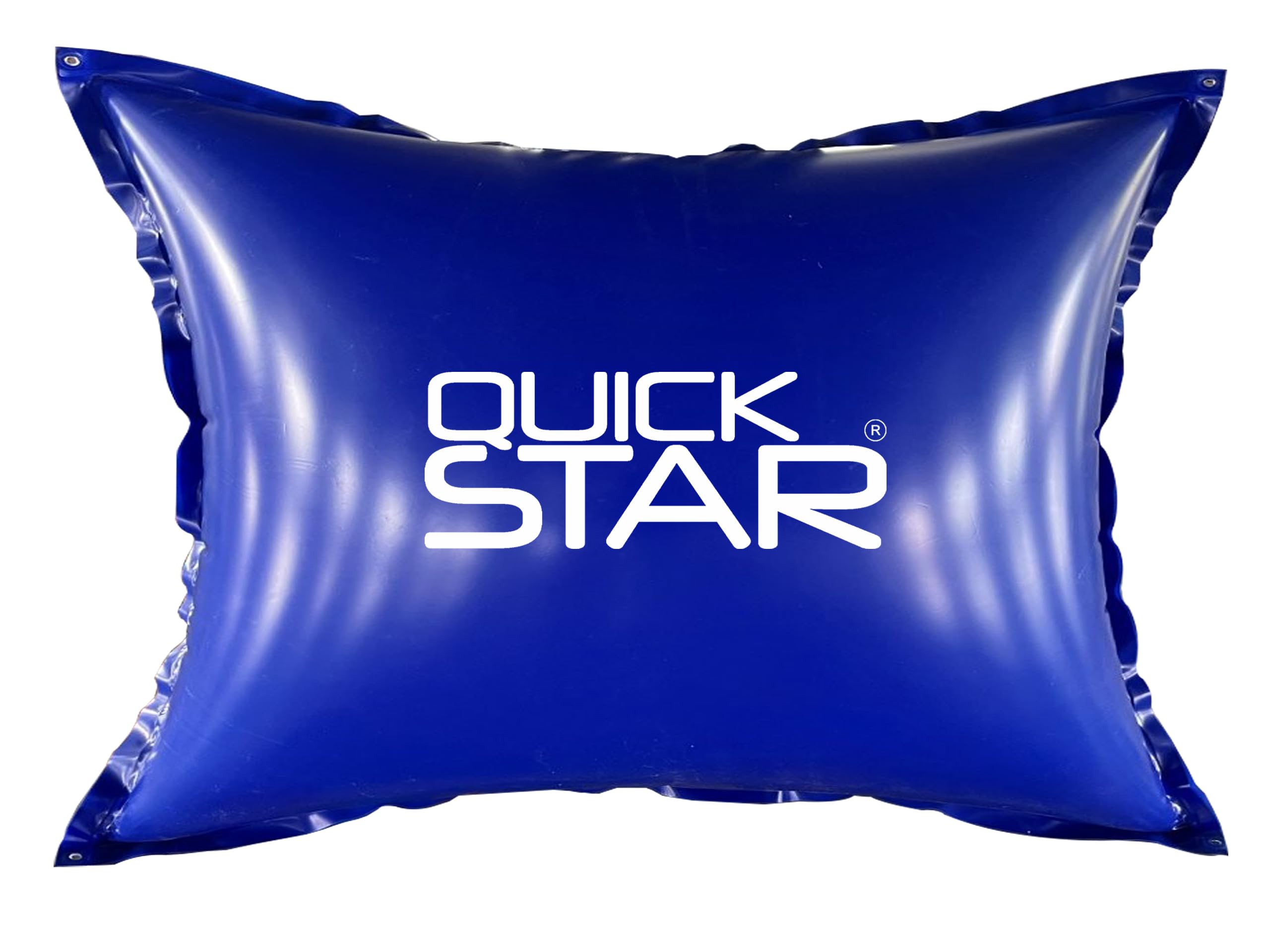 QUICK STAR Coussin de piscine rectangulaire 200x240 cm Bleu | 4 cordes & soupape de sécurité | 2X kit de réparation | PVC 0,44mm | Coussin de piscine d’hiver à double couture | Oreiller gonflable