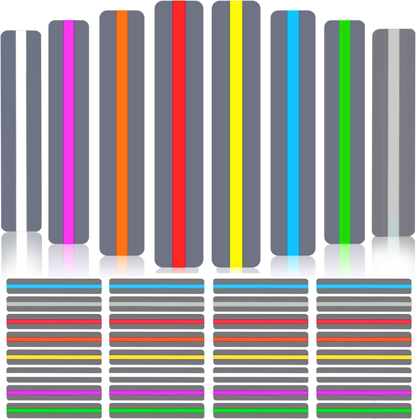 Chinco 32 Pieces Guided Reading Strips Highlight Strips Colored Overlays Colorful Bookmark-Helps with Dyslexia for Students and Teacher Classroom Supply Assistant(Mixed Colors)