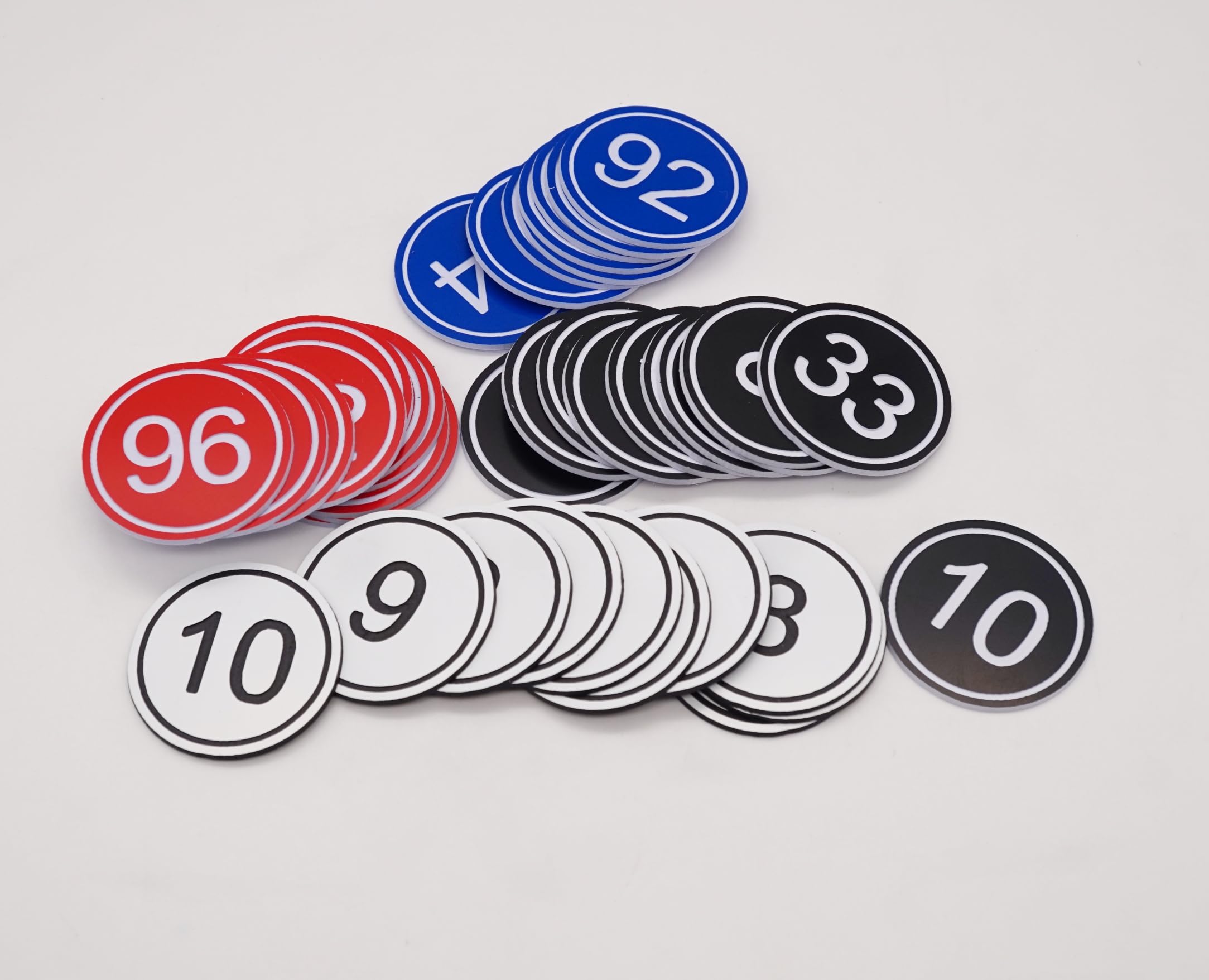 NanTun Lot 200 Numéros Table Plastique - 3.5cm, Noir, 1 à 200 - Pour Restaurants, Clubs, Casiers