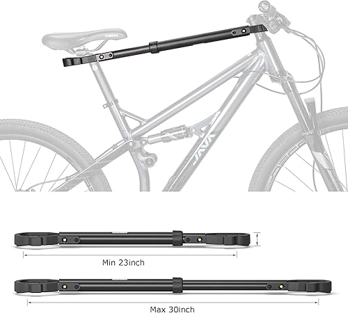 Miniatura 4 de Adaptador de barra transversal de bicicleta para portabicicletas  Barra transversal de tubo superior ajustable  Barra adaptadora de bicicleta para