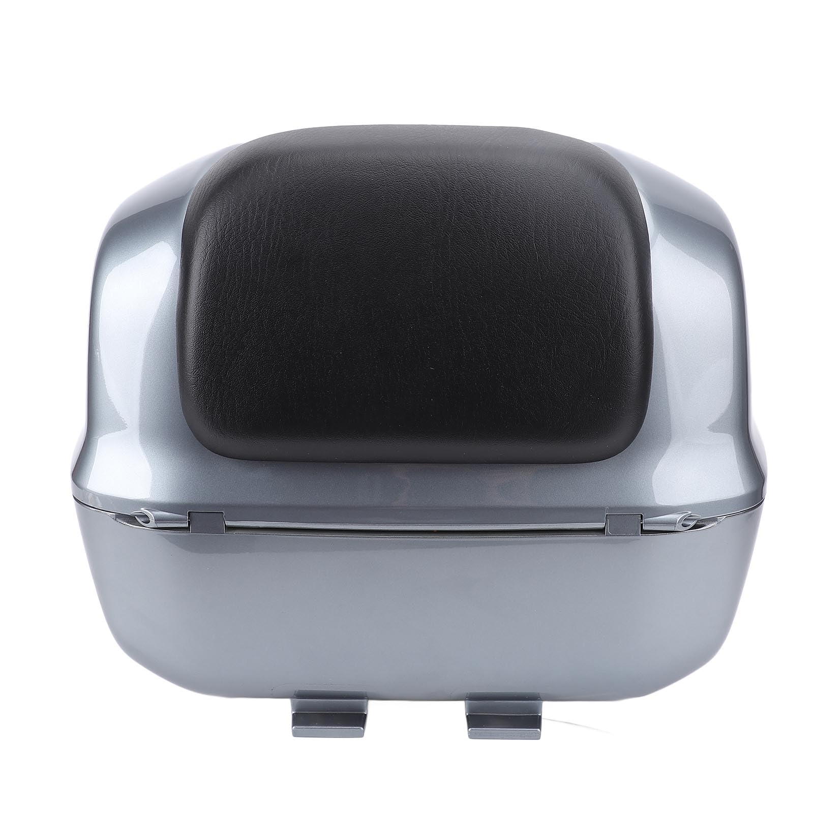 Top Case étanche pour moto avec serrure à combinaison pour scooter 33 L léger en ABS (gris)