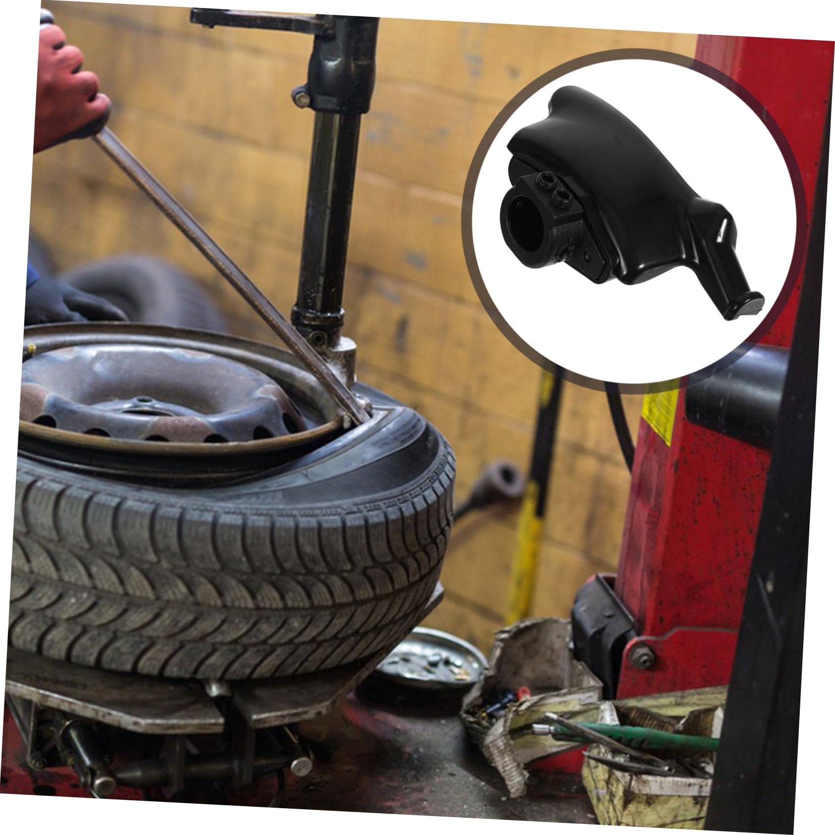 Accessoire pour Facile à Manœuvrer Noir en Nylon et Fer, Outil de Changement de Pneu Diamètre 30mm pour Montage et Démontage Sûr des Roues Délicates