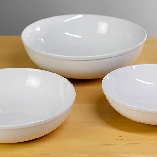Miniatura 9 de BIA Cordon Bleu Everyday - Juego de 2 cuencos redondos surtidos de porcelana, pequeños (1.5 cuartos de galón), grandes (2.5 cuartos de galón),